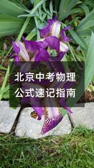 北京中考物理公式速记指南