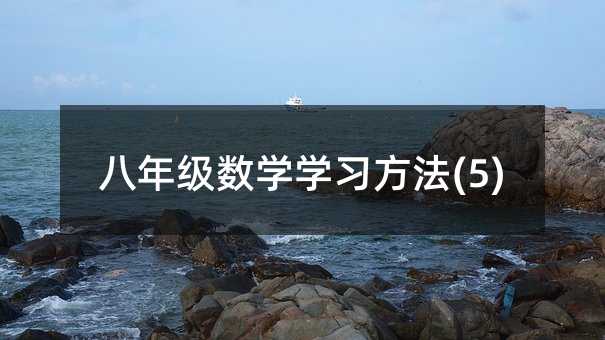 八年级数学学习方法(5)